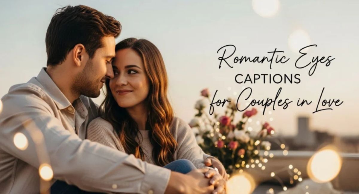 Romantic Eyes Captions for Couples in Love