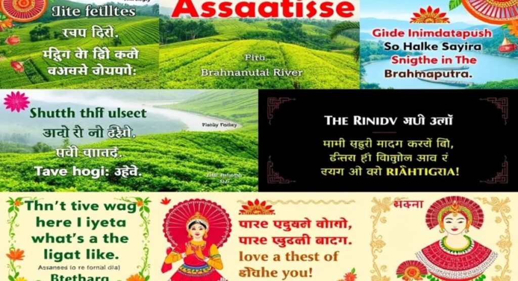 Travel, Nature, and Lifestyle Assamese Captions