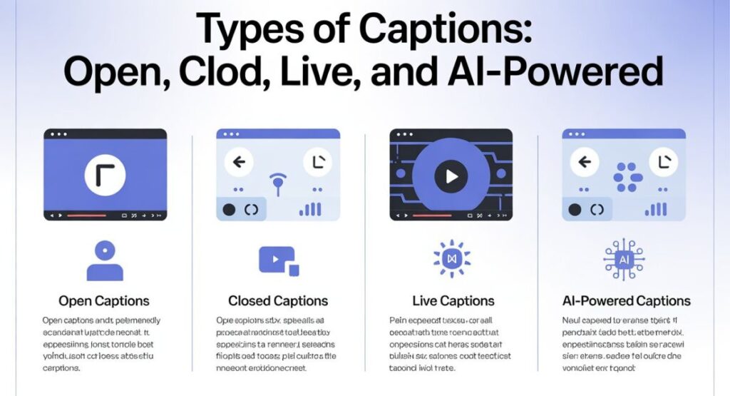 Types of Captions: Open, Closed, Live, and AI-Powered